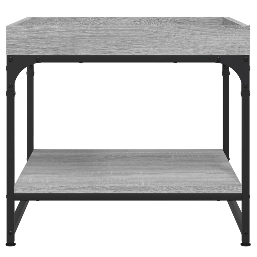 Table basse sonoma gris 49,5x49,5x45 cm bois d’ingénierie - Tables basses