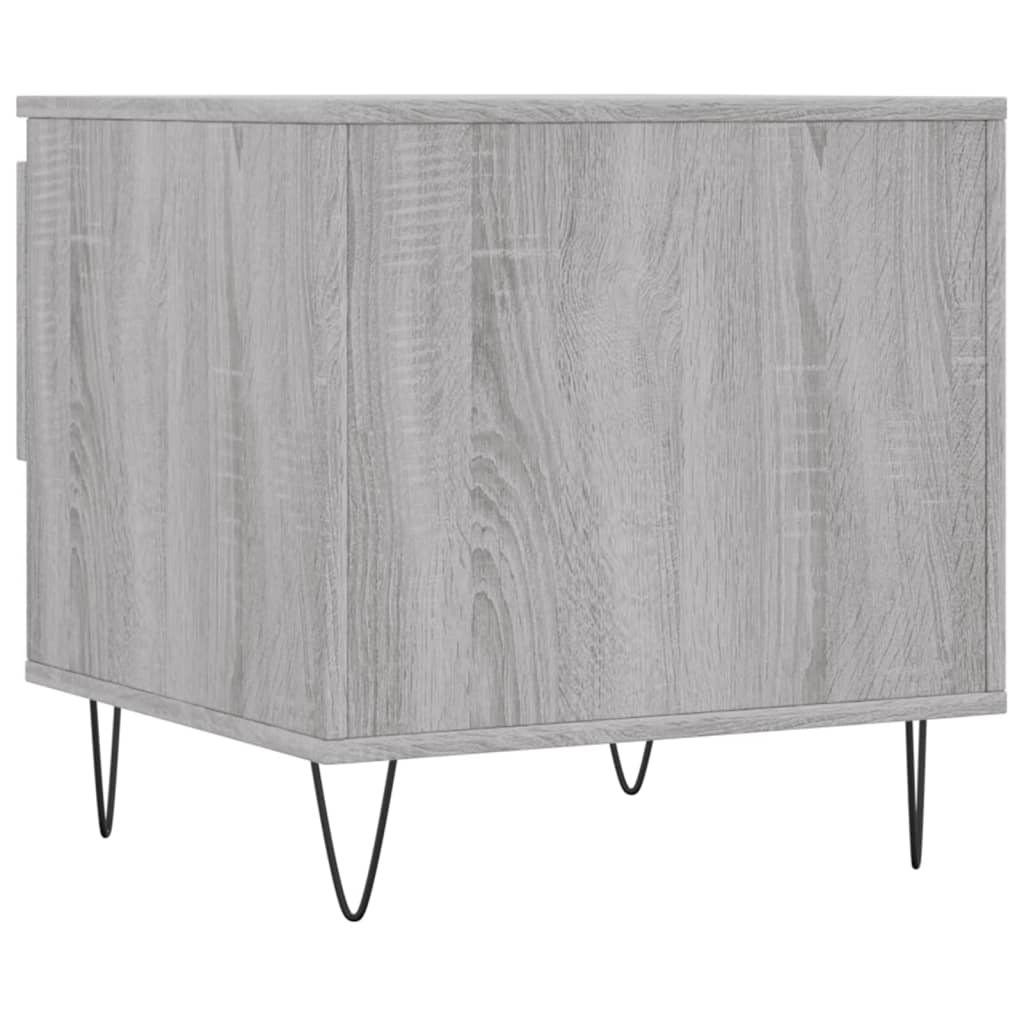 Table basse sonoma gris 50x46x50 cm bois d’ingénierie - Tables basses