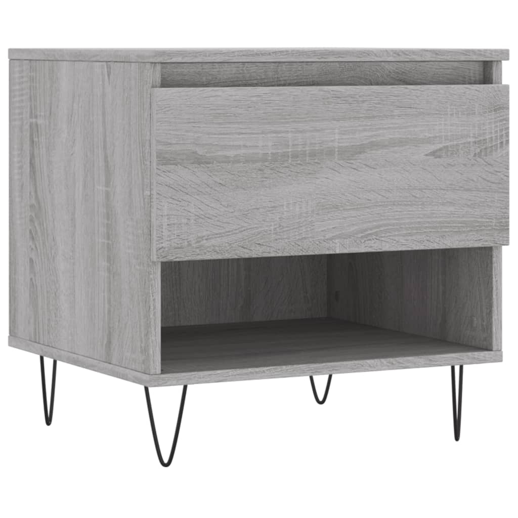 Table basse sonoma gris 50x46x50 cm bois d’ingénierie - Tables basses