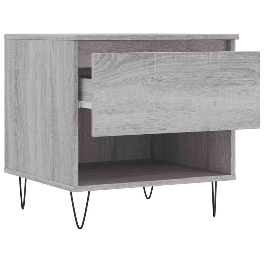 Table basse sonoma gris 50x46x50 cm bois d’ingénierie - Tables basses
