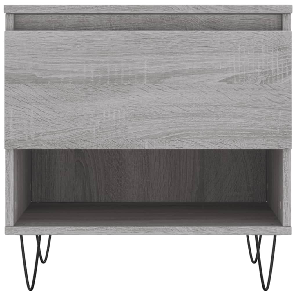 Table basse sonoma gris 50x46x50 cm bois d’ingénierie - Tables basses