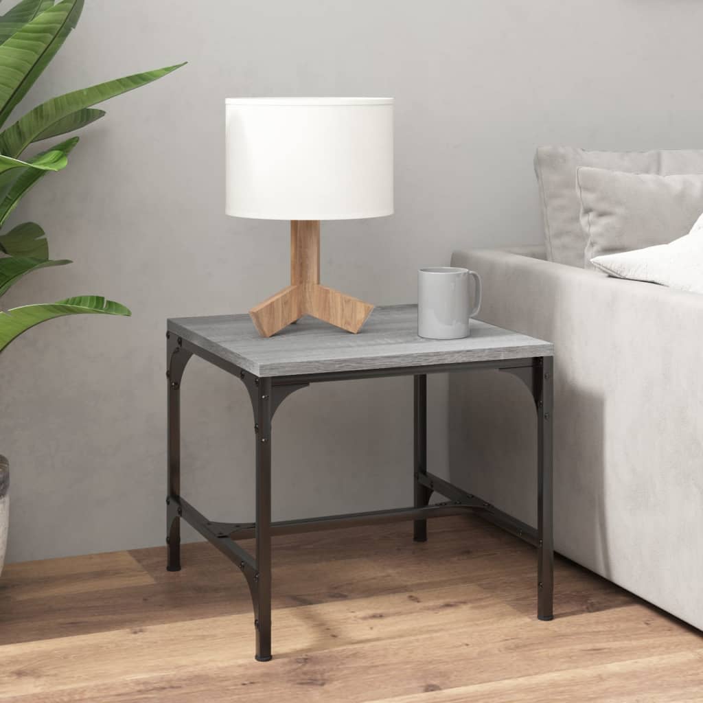 Table basse Sonoma gris 50x50x35 cm Bois d’ingénierie - Tables basses