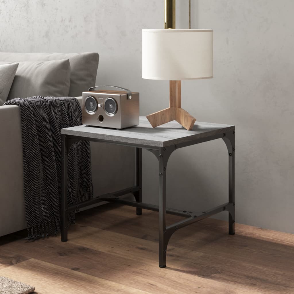 Table basse Sonoma gris 50x50x35 cm Bois d’ingénierie - Tables basses