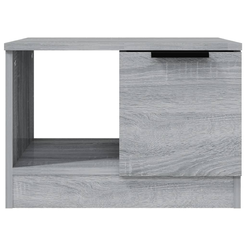 Table basse sonoma gris 50x50x36 cm bois d’ingénierie - Tables basses