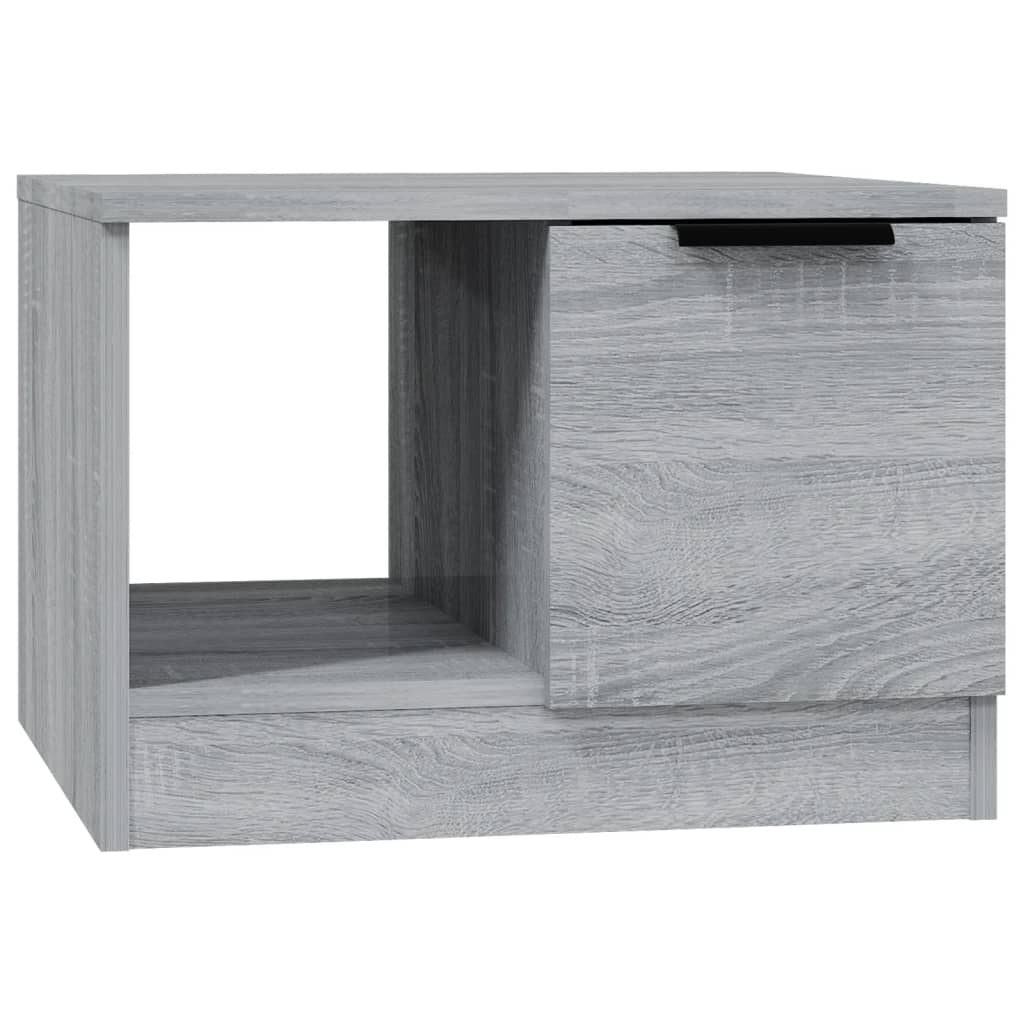 Table basse sonoma gris 50x50x36 cm bois d’ingénierie - Tables basses
