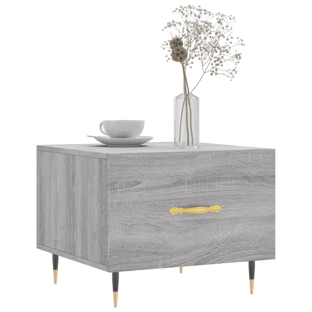 Table basse Sonoma gris 50x50x40 cm Bois d’ingénierie - Tables basses