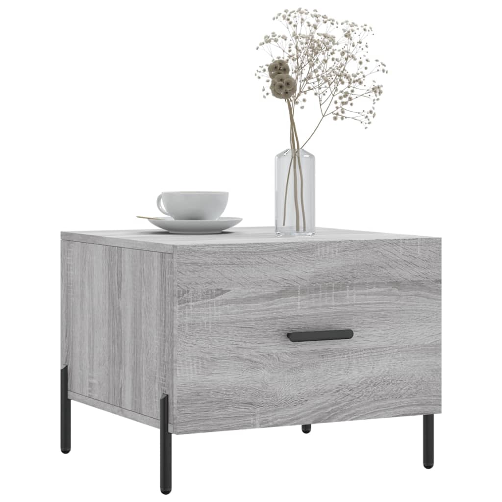 Table basse Sonoma gris 50x50x40 cm Bois d’ingénierie - Tables basses