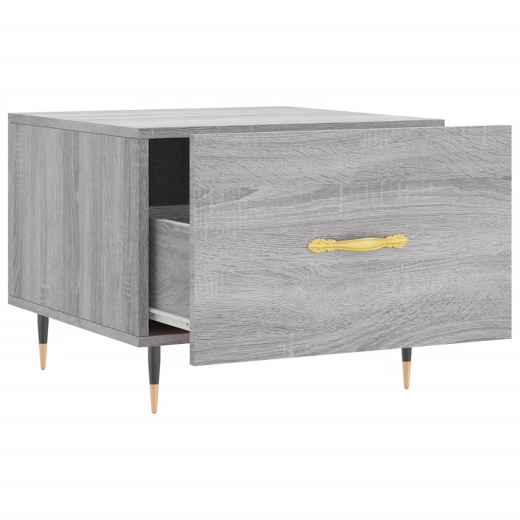 Table basse Sonoma gris 50x50x40 cm Bois d’ingénierie - Tables basses