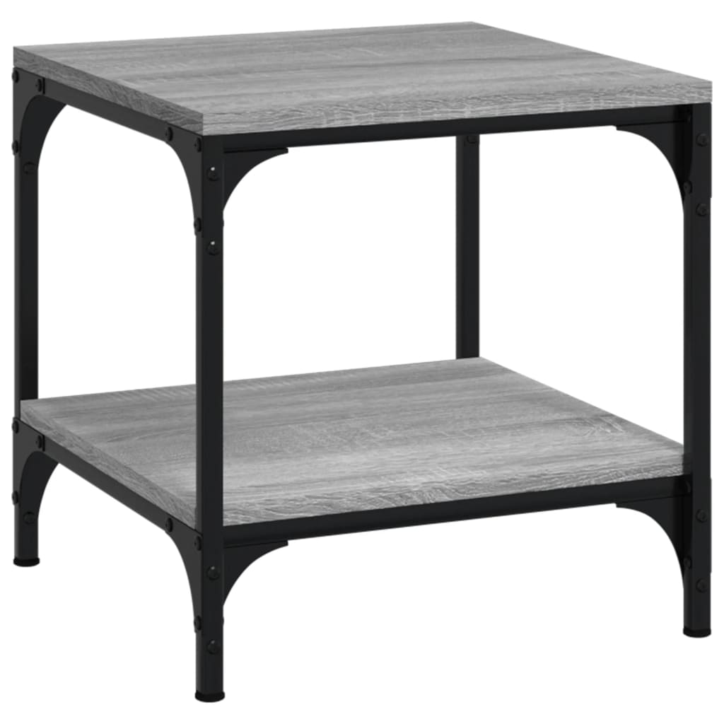 Table basse Sonoma gris 50x50x40 cm Bois d’ingénierie - Tables basses