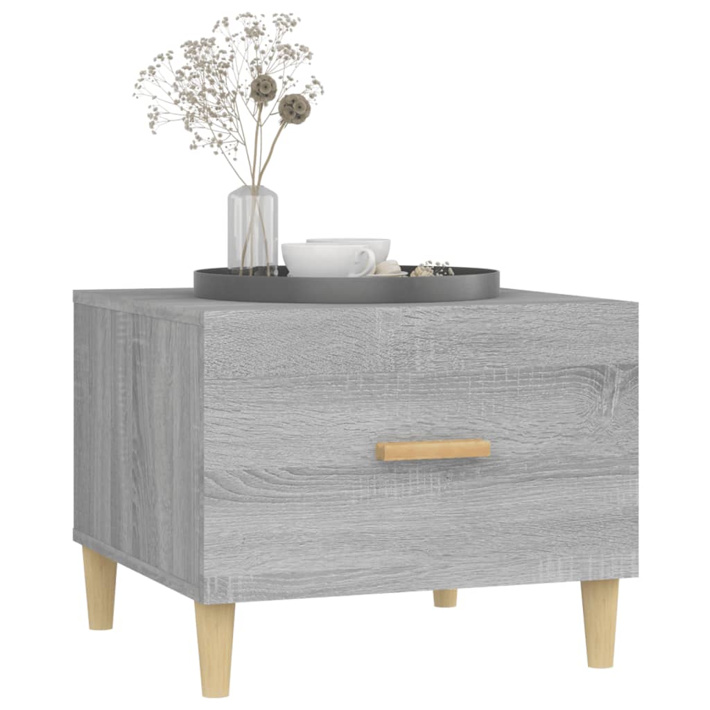 Table basse Sonoma gris 50x50x40 cm Bois d’ingénierie - Tables basses