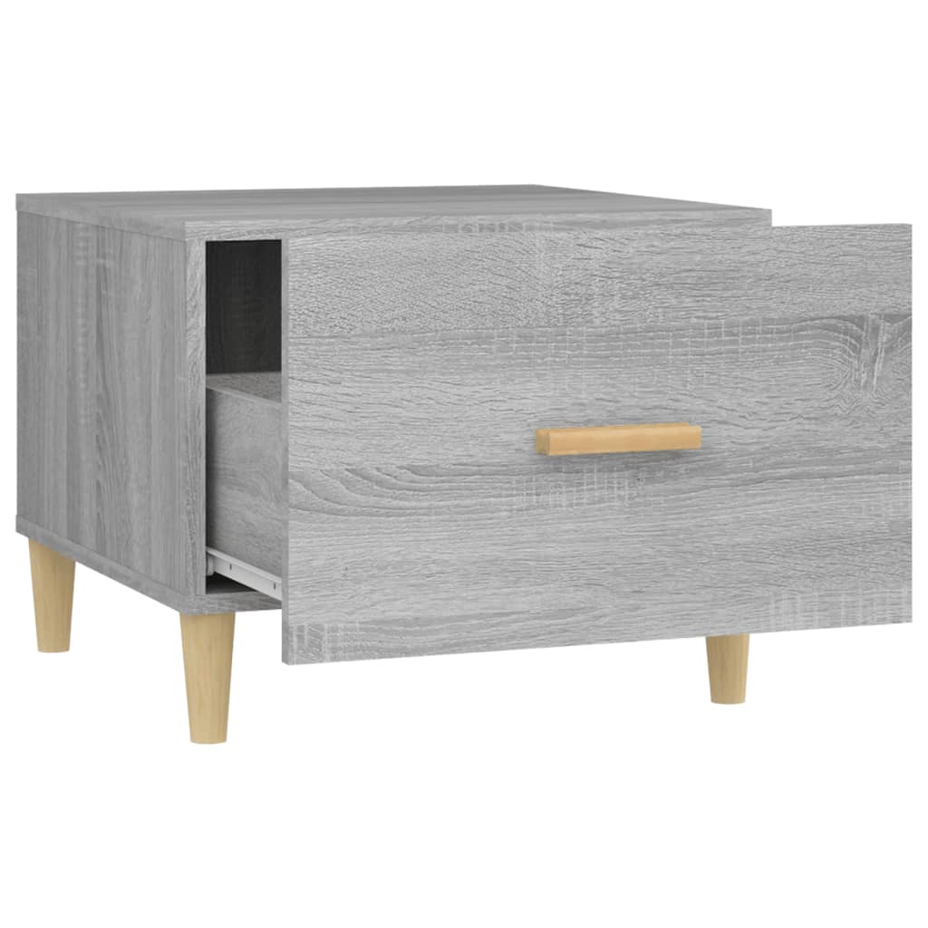 Table basse Sonoma gris 50x50x40 cm Bois d’ingénierie - Tables basses