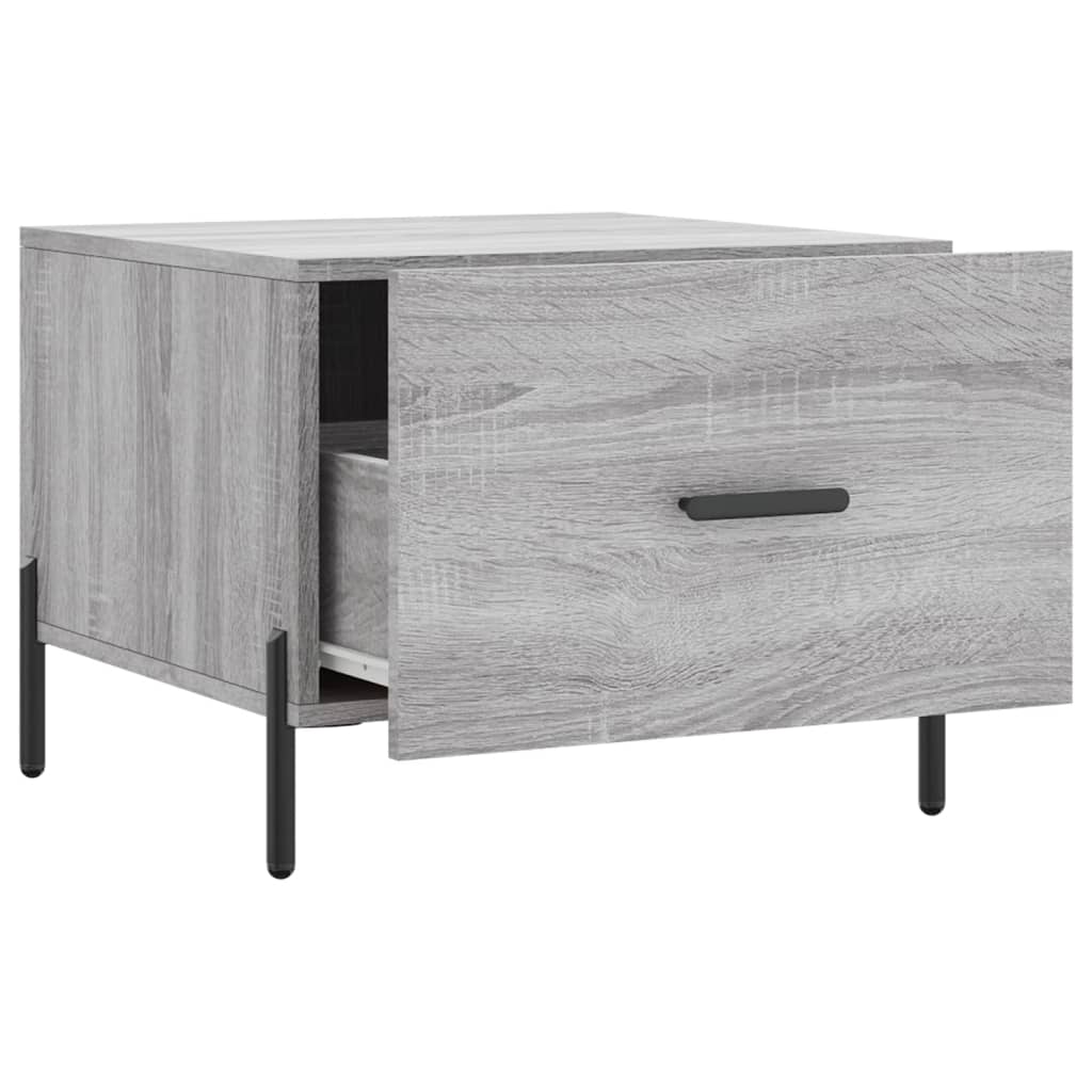 Table basse Sonoma gris 50x50x40 cm Bois d’ingénierie - Tables basses
