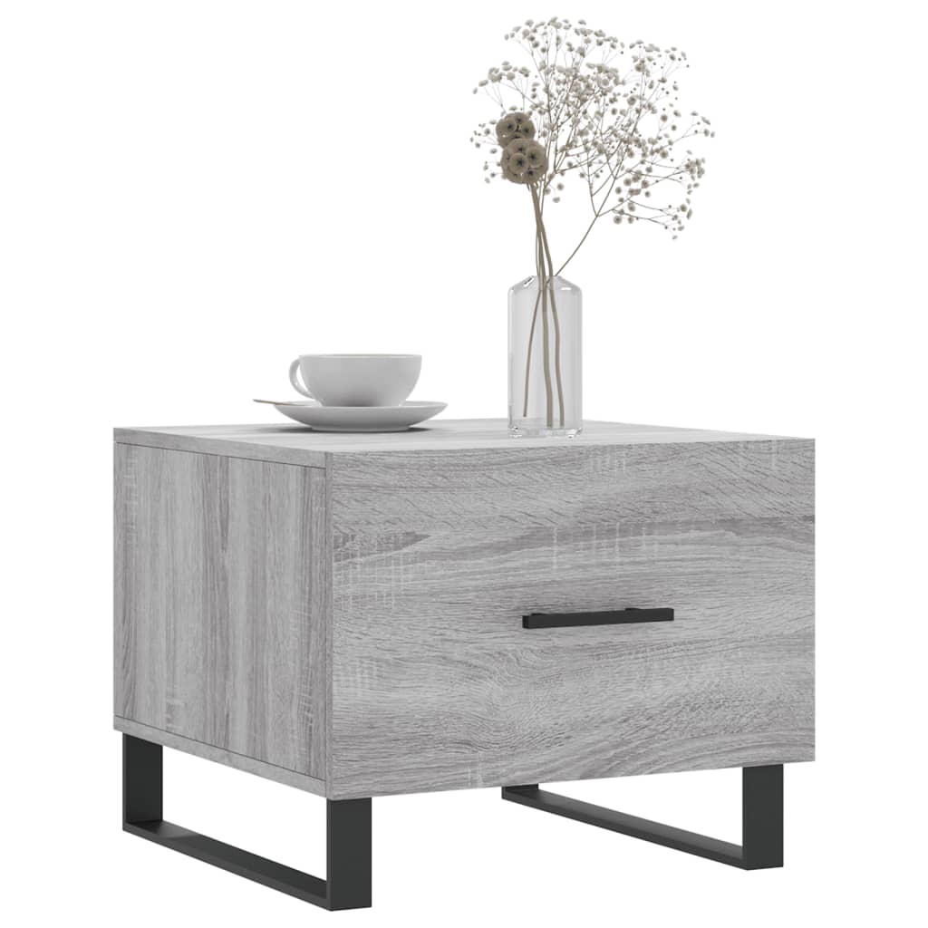 Table basse Sonoma gris 50x50x40 cm Bois d’ingénierie - Tables basses