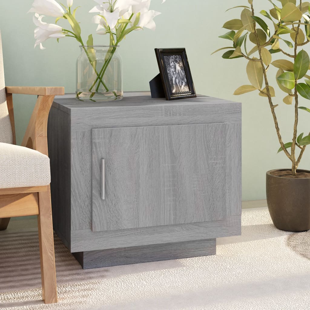 Table basse sonoma gris 51x50x45 cm bois d’ingénierie - Tables basses