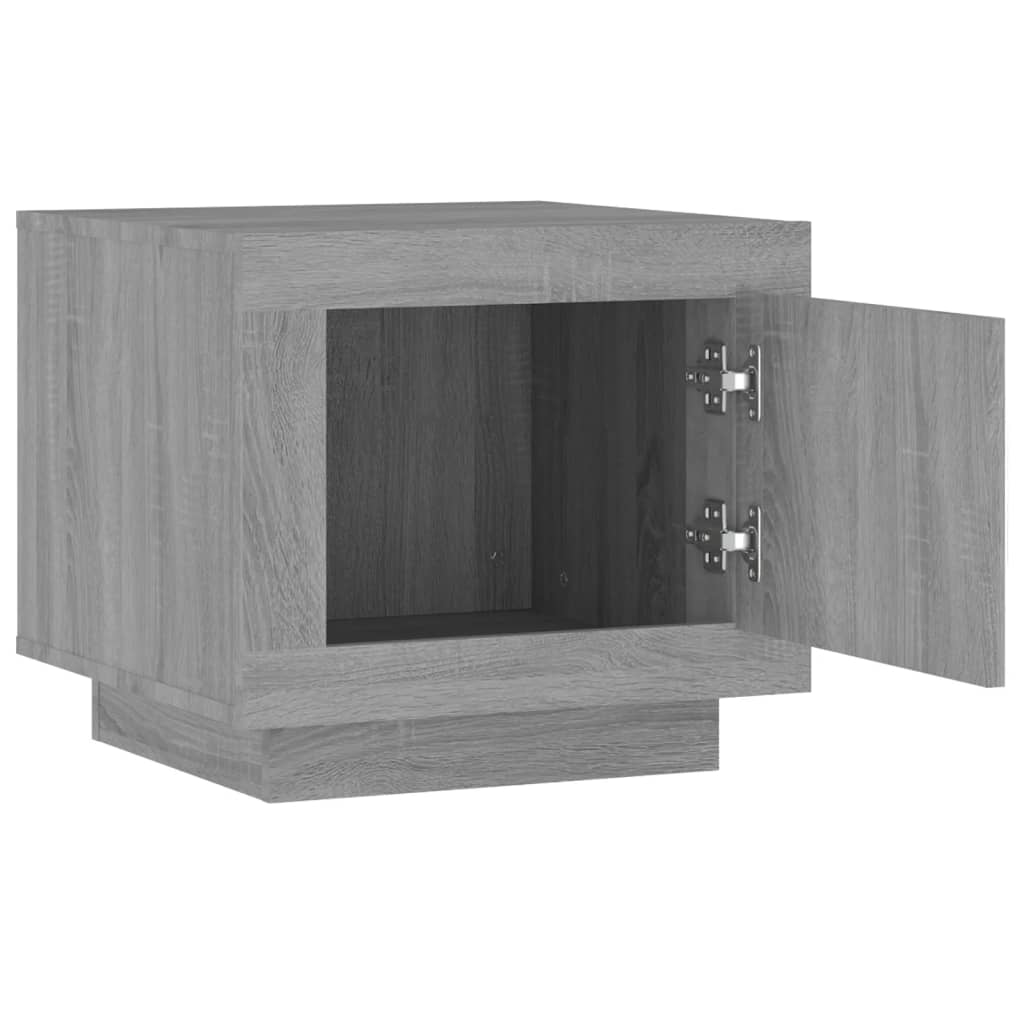 Table basse sonoma gris 51x50x45 cm bois d’ingénierie - Tables basses