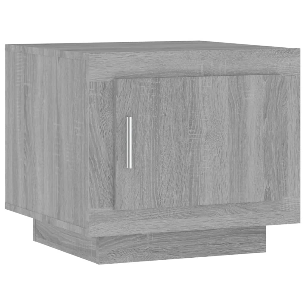 Table basse sonoma gris 51x50x45 cm bois d’ingénierie - Tables basses