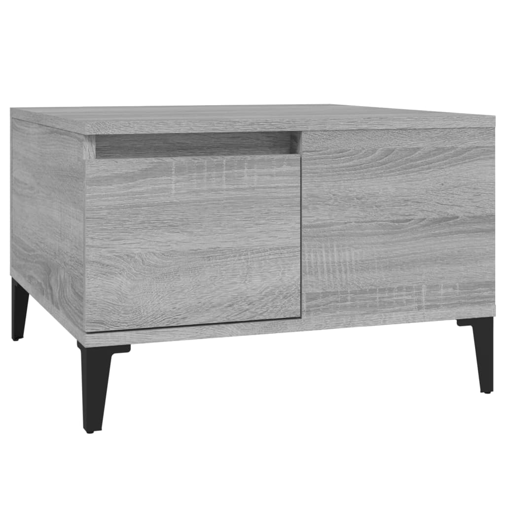 Table basse sonoma gris 55x55x36,5 cm bois d’ingénierie - Tables basses