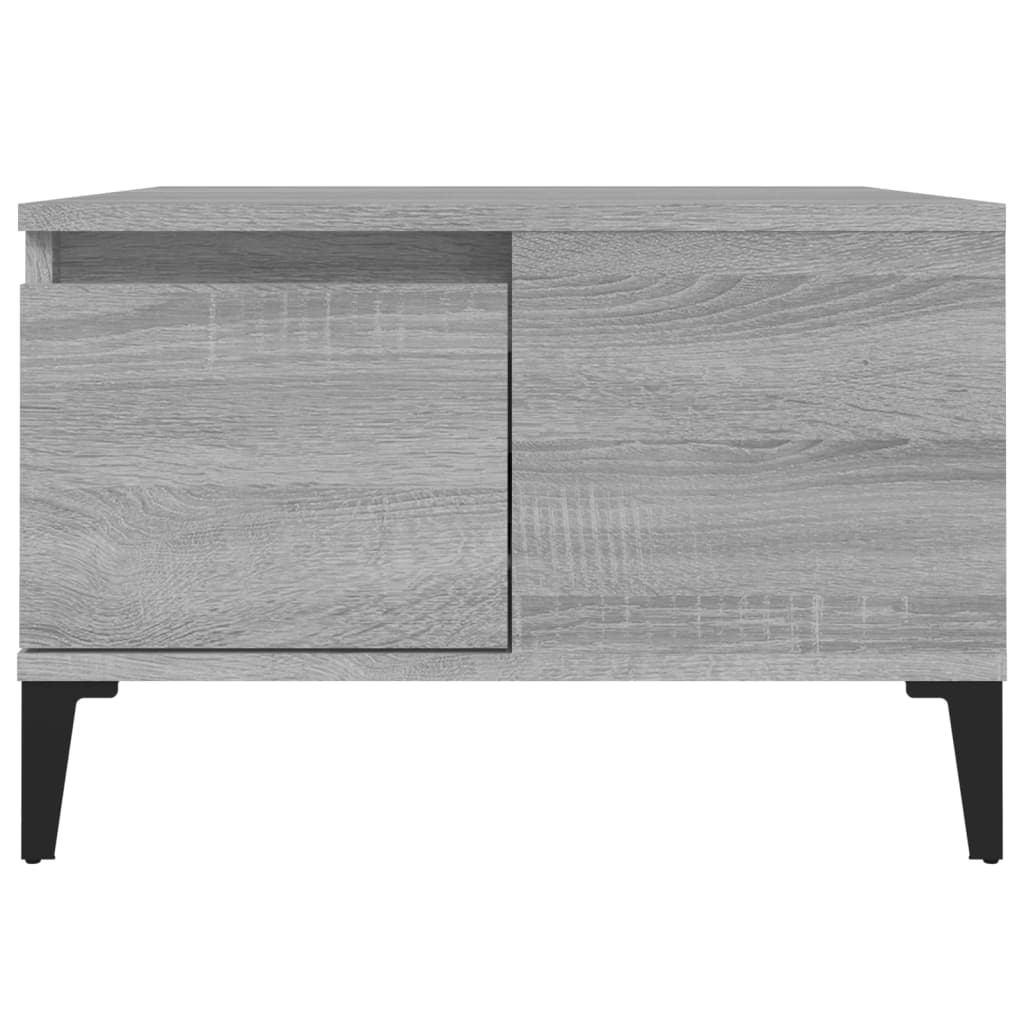 Table basse sonoma gris 55x55x36,5 cm bois d’ingénierie - Tables basses