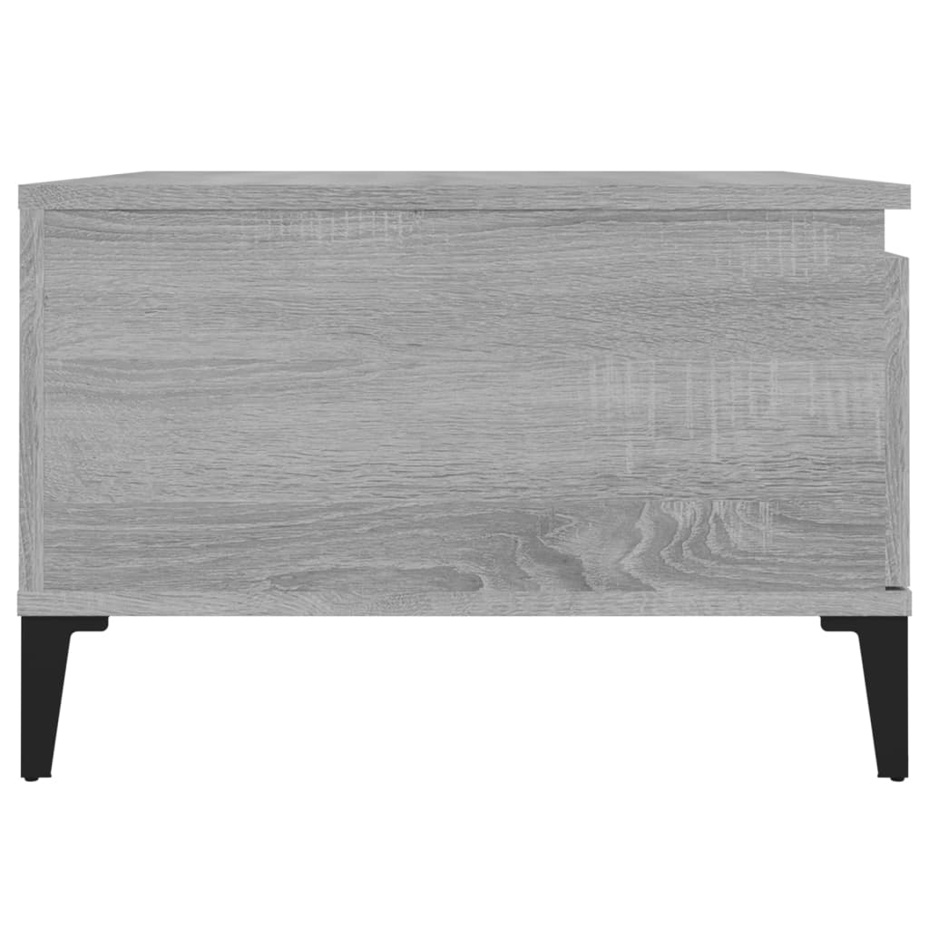 Table basse sonoma gris 55x55x36,5 cm bois d’ingénierie - Tables basses