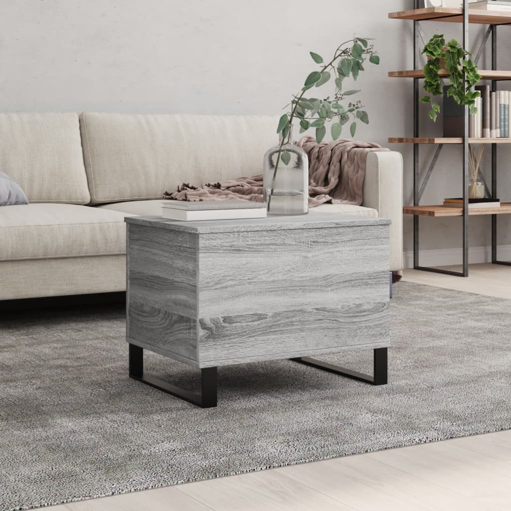 Table basse Sonoma gris 60x44,5x45 cm Bois d’ingénierie - Tables basses