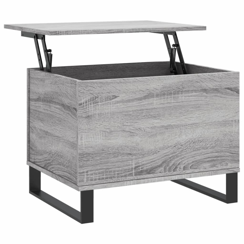 Table basse Sonoma gris 60x44,5x45 cm Bois d’ingénierie - Tables basses