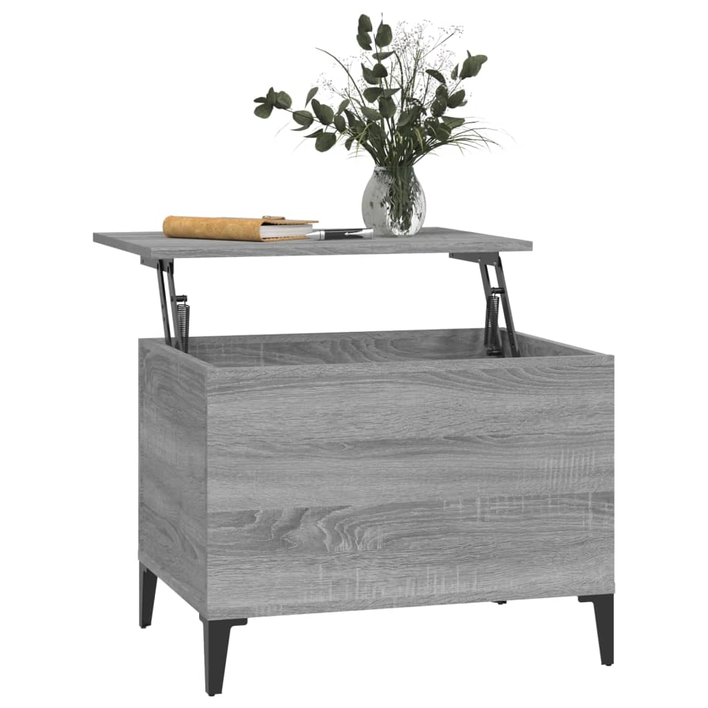 Table basse Sonoma gris 60x44,5x45 cm Bois d’ingénierie - Tables basses