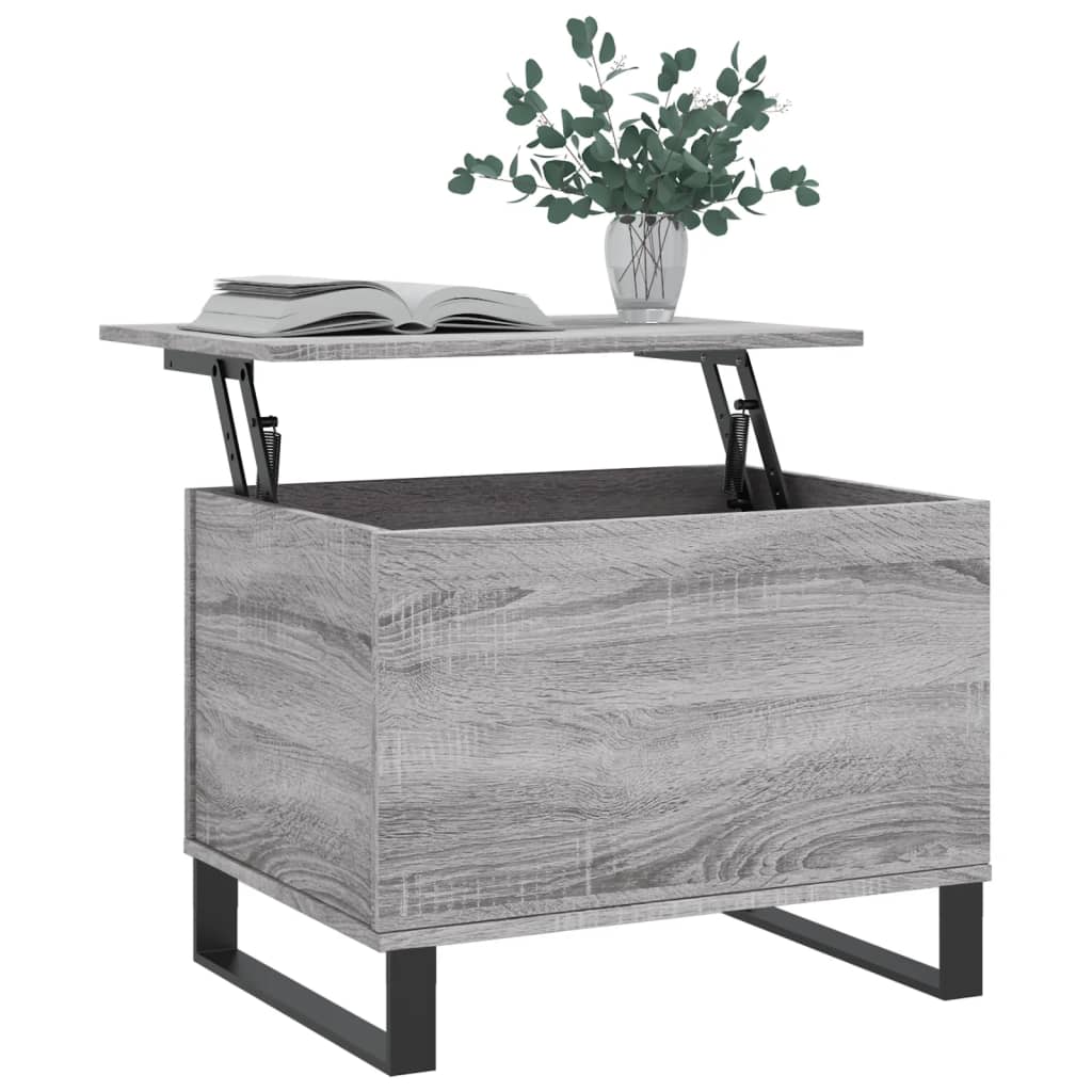 Table basse Sonoma gris 60x44,5x45 cm Bois d’ingénierie - Tables basses