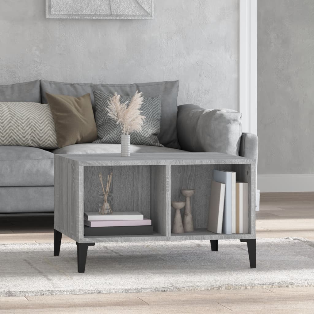 Table basse Sonoma gris 60x50x36,5 cm Bois d’ingénierie - Tables basses