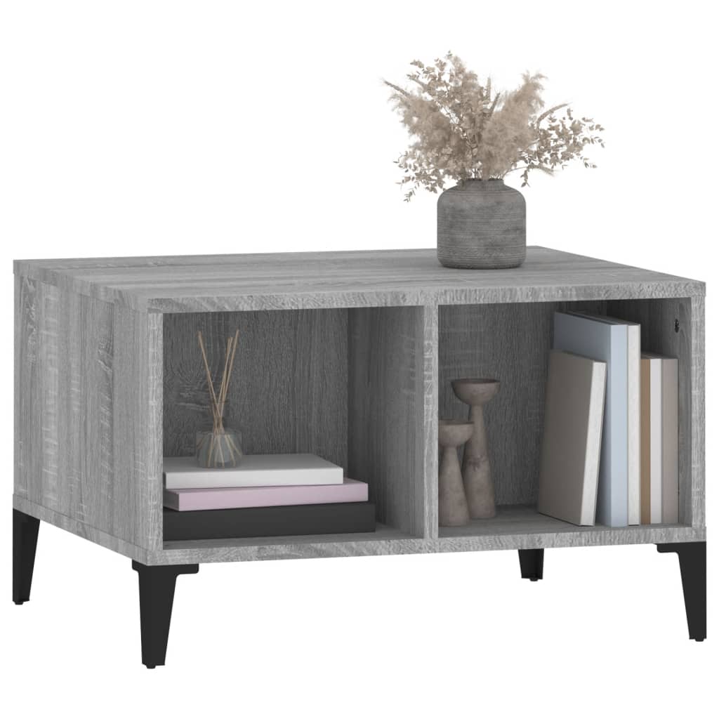 Table basse Sonoma gris 60x50x36,5 cm Bois d’ingénierie - Tables basses