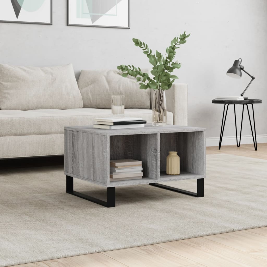 Table basse Sonoma gris 60x50x36,5 cm Bois d’ingénierie - Tables basses