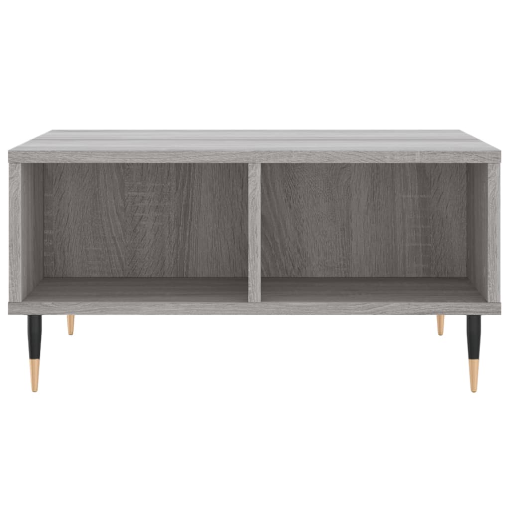Table basse sonoma gris 60x60x30 cm bois d’ingénierie - Tables basses