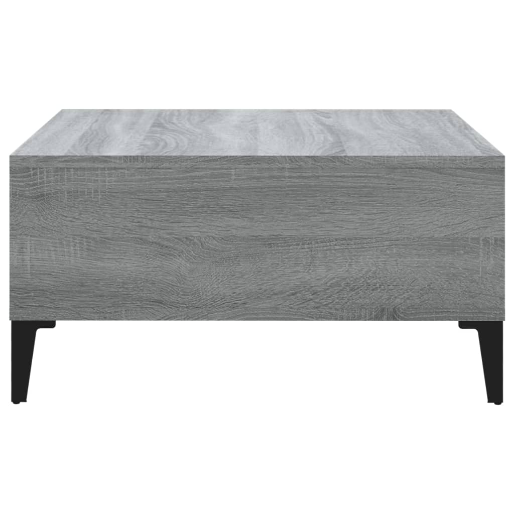 Table basse sonoma gris 60x60x30 cm bois d’ingénierie - Tables basses
