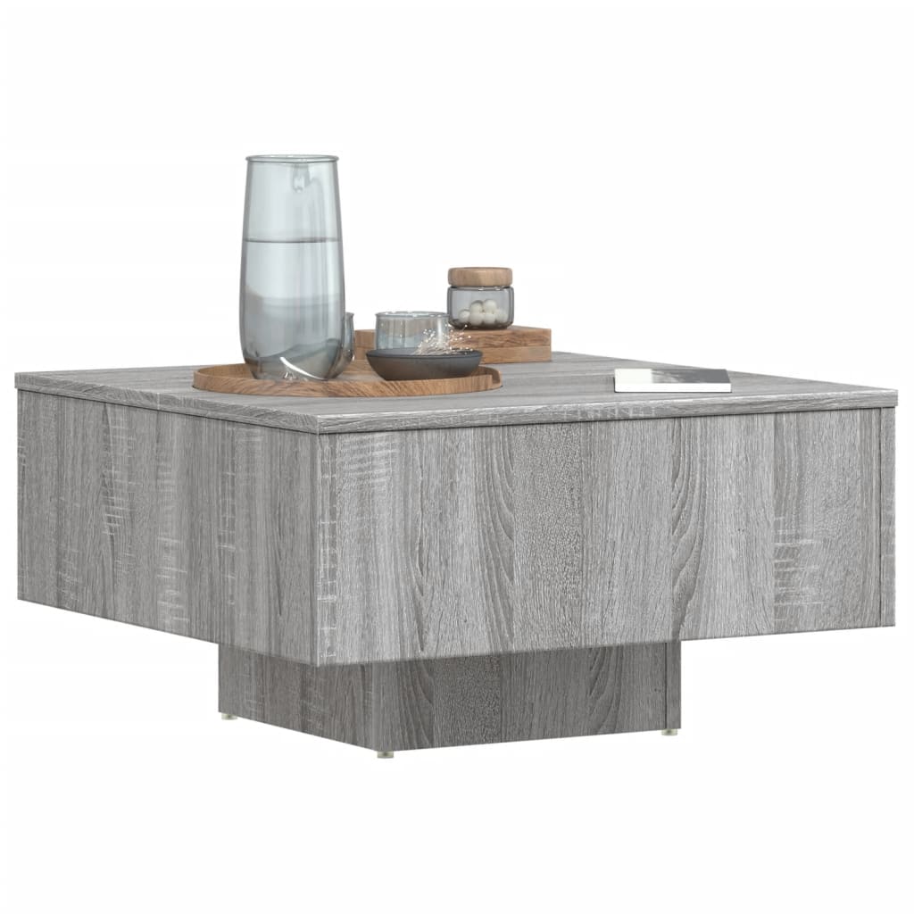 Table basse Sonoma gris 60x60x31,5 cm Bois d’ingénierie - Tables basses