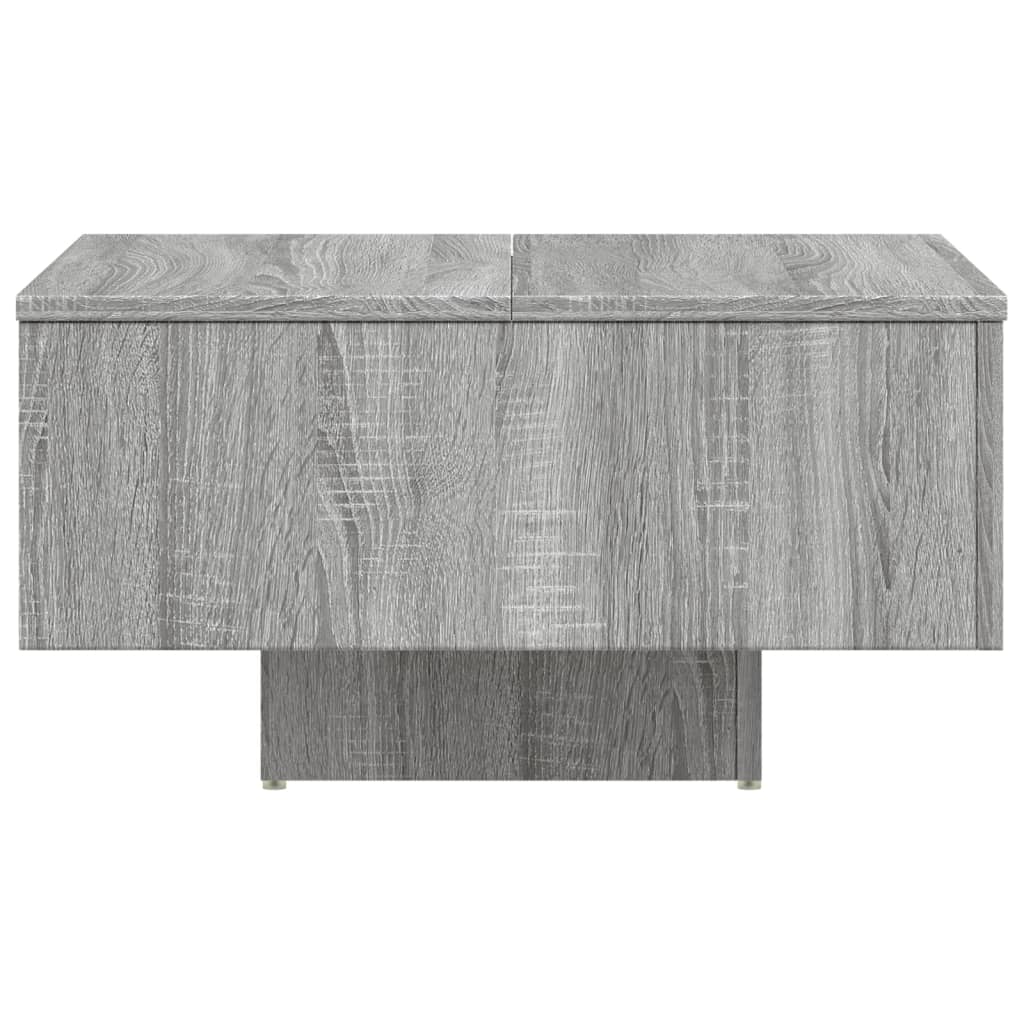 Table basse Sonoma gris 60x60x31,5 cm Bois d’ingénierie - Tables basses