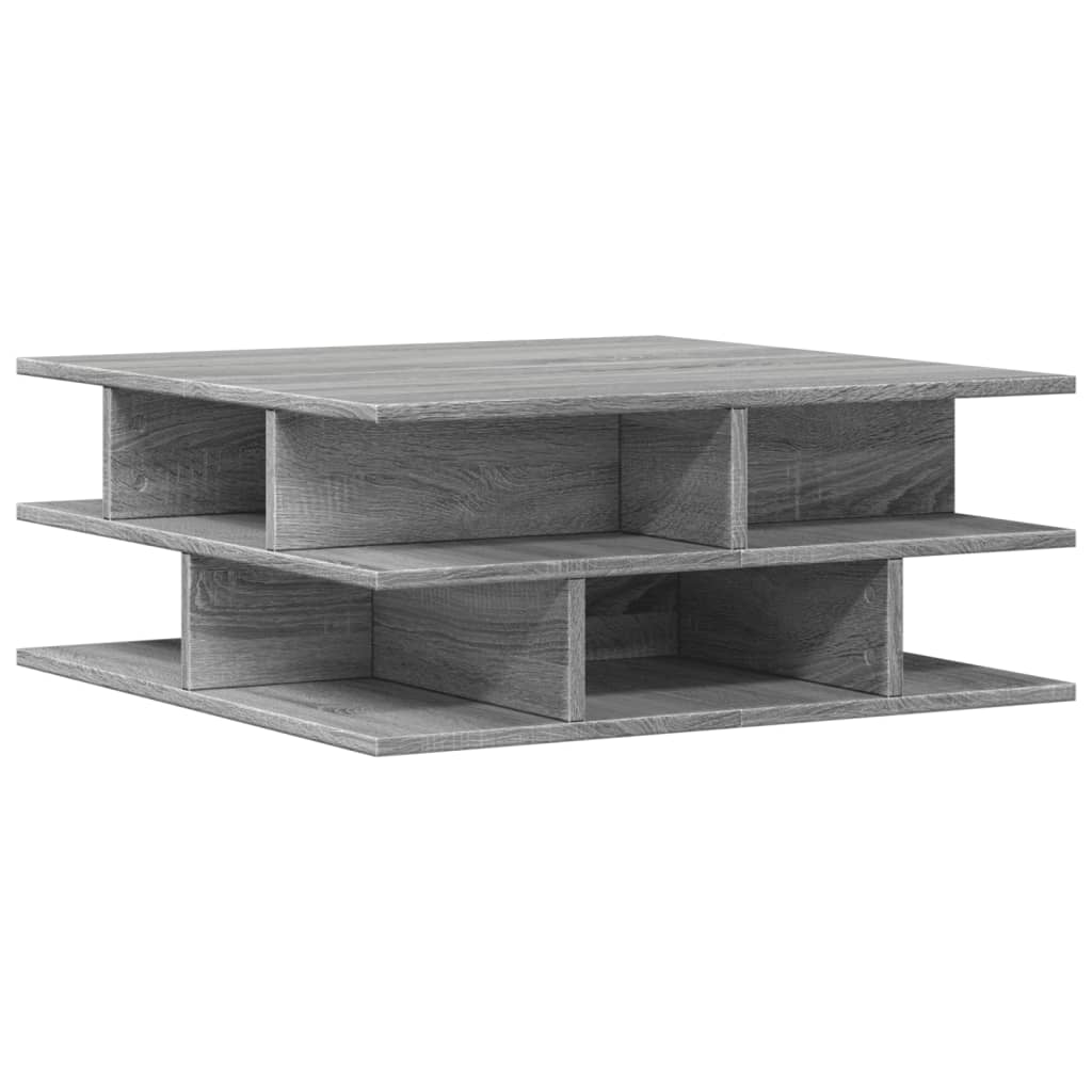 Table basse sonoma gris 70x70x29 cm bois d’ingénierie - Tables basses