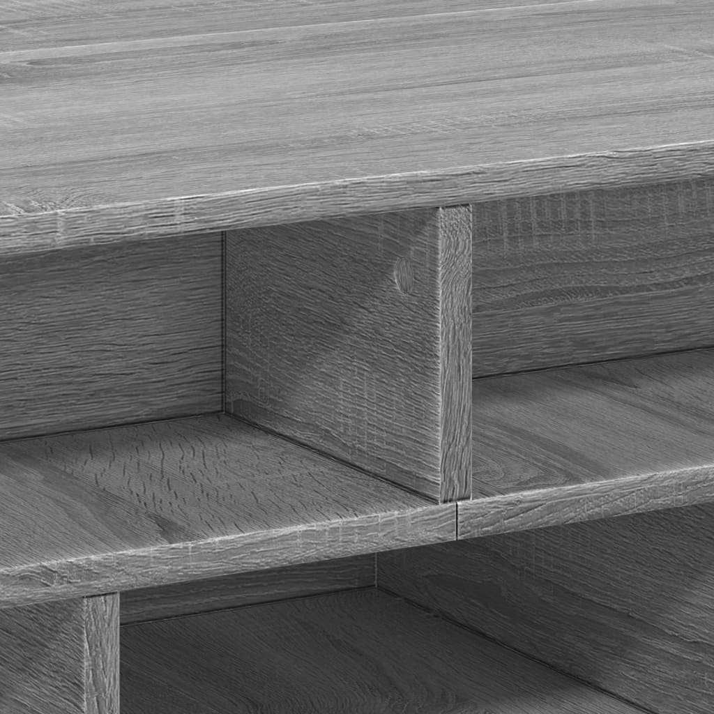 Table basse sonoma gris 70x70x29 cm bois d’ingénierie - Tables basses