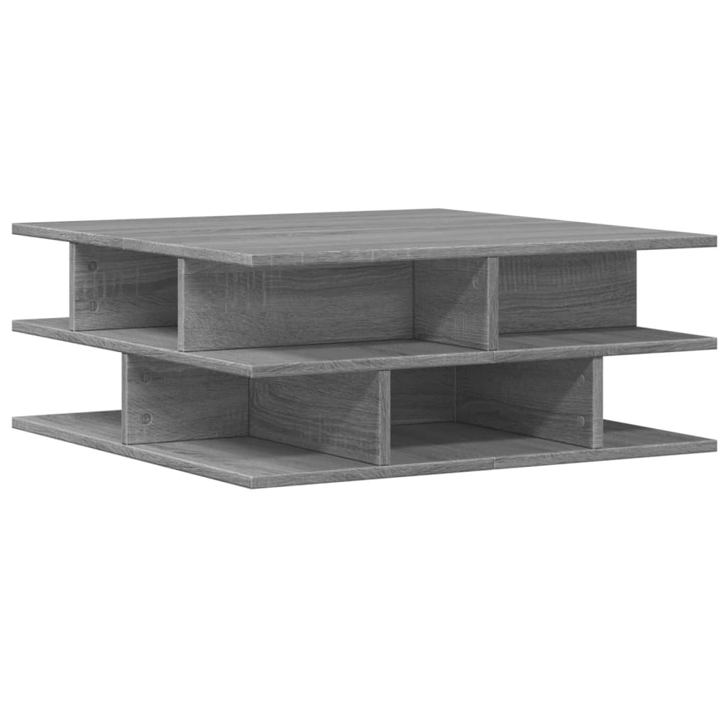 Table basse sonoma gris 70x70x29 cm bois d’ingénierie - Tables basses