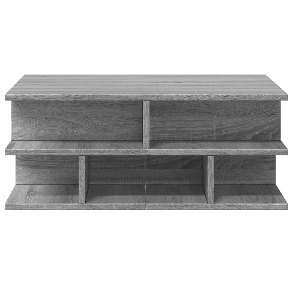 Table basse sonoma gris 70x70x29 cm bois d’ingénierie - Tables basses