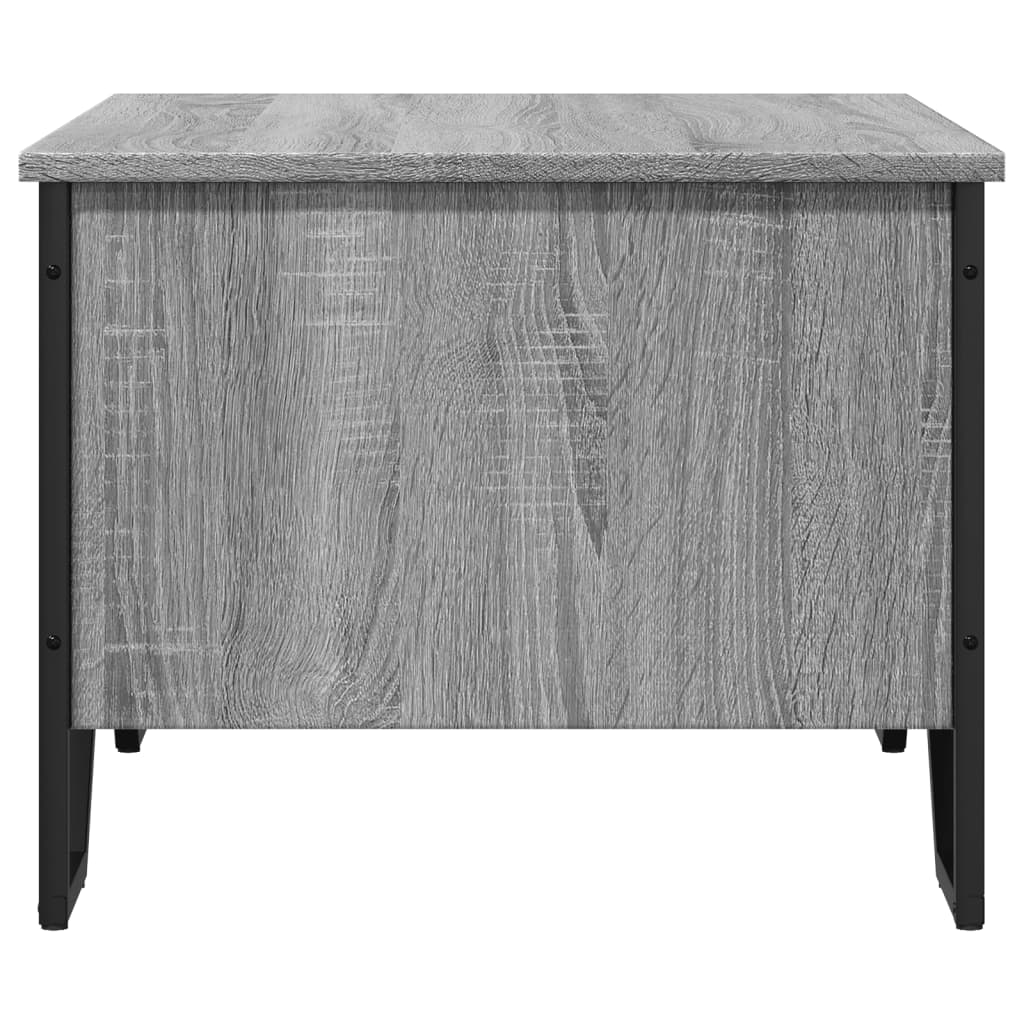 Table basse sonoma gris 75x51x40 cm bois d’ingénierie - Tables basses