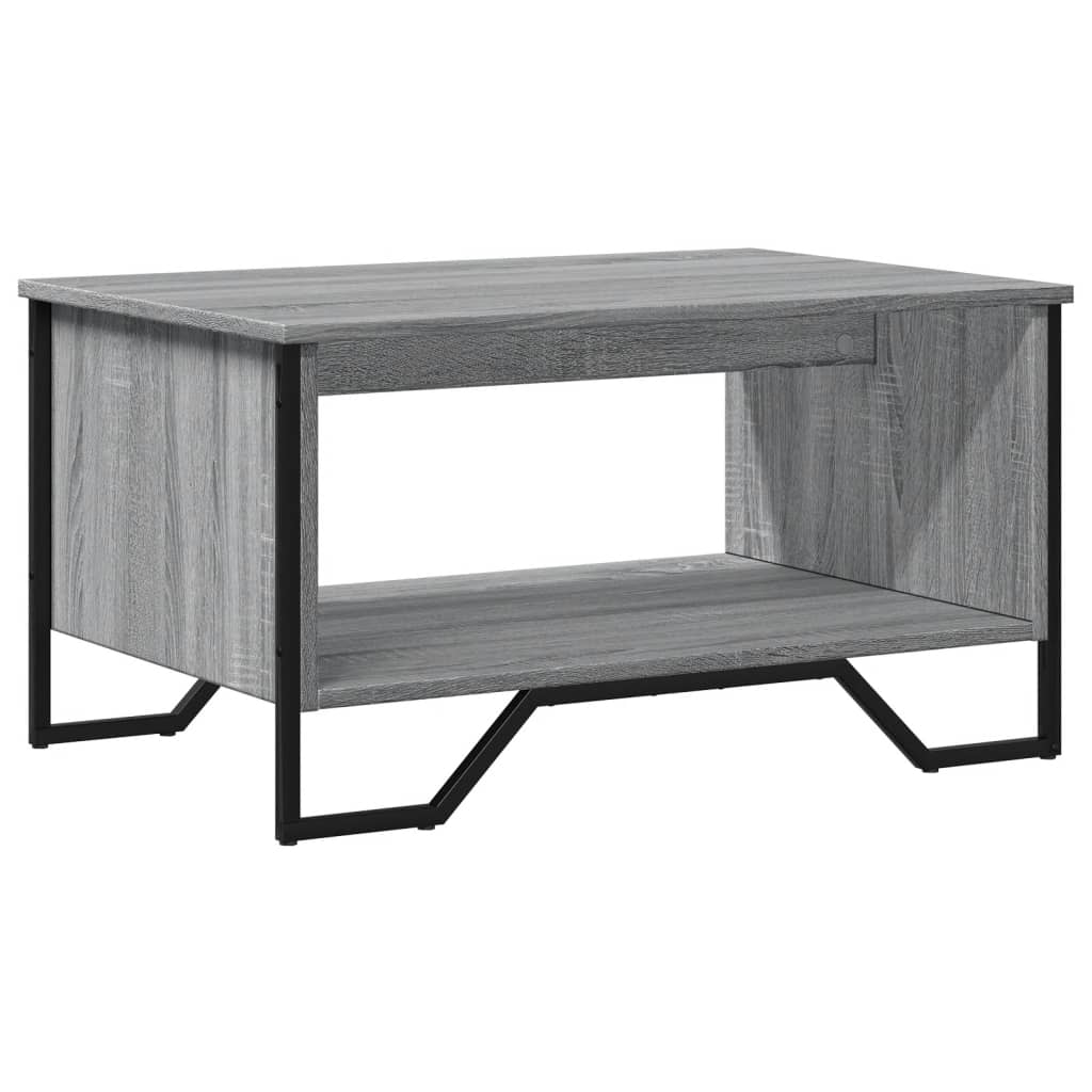Table basse sonoma gris 75x51x40 cm bois d’ingénierie - Tables basses