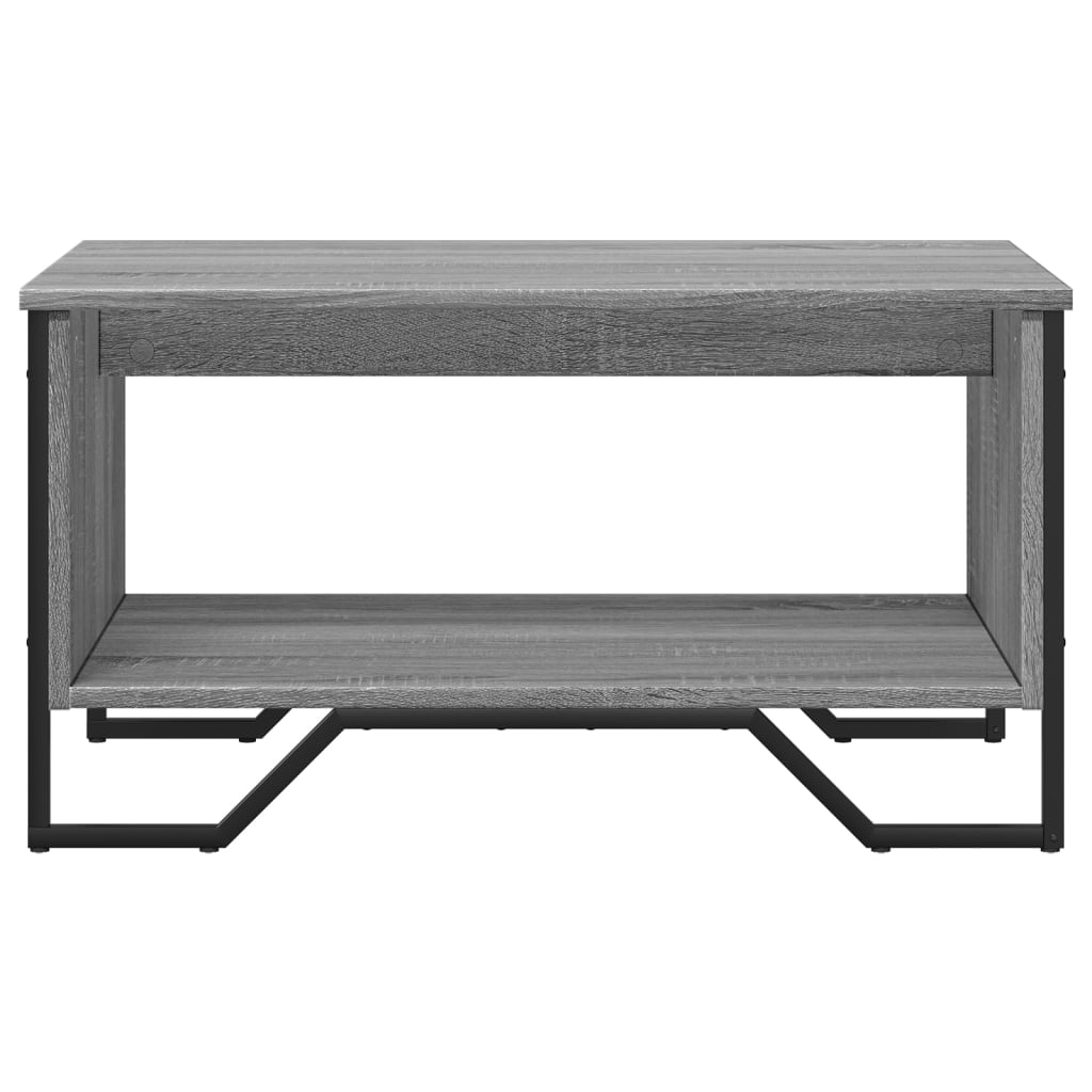 Table basse sonoma gris 75x51x40 cm bois d’ingénierie - Tables basses