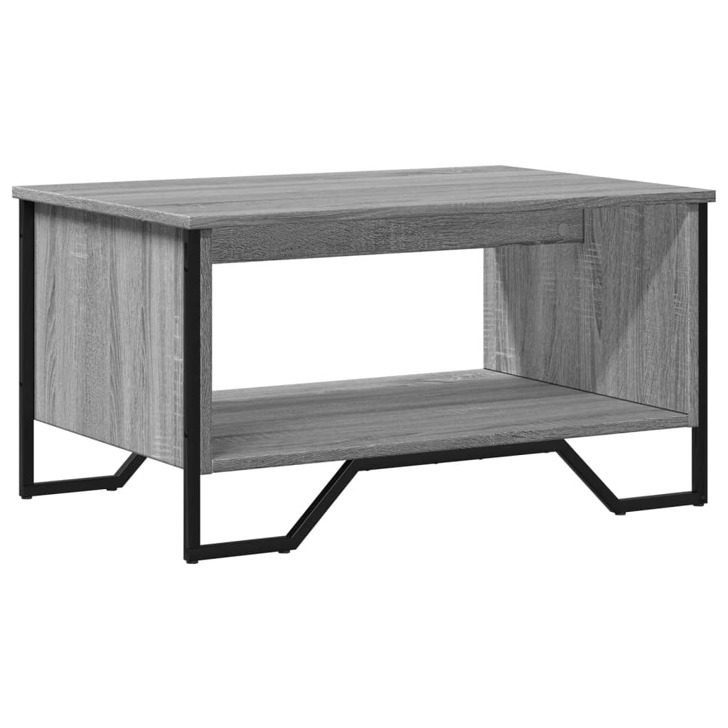 Table basse sonoma gris 75x51x40 cm bois d’ingénierie - Tables basses