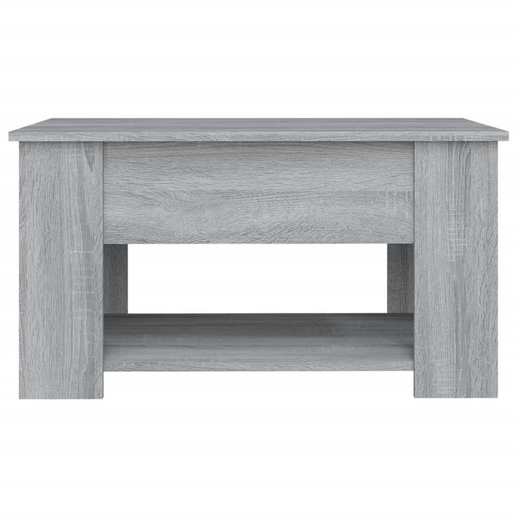 Table basse Sonoma gris 79x49x41 cm Bois d’ingénierie - Tables basses