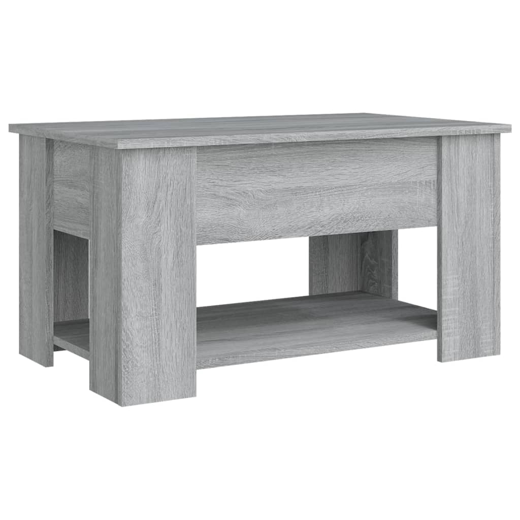 Table basse Sonoma gris 79x49x41 cm Bois d’ingénierie - Tables basses