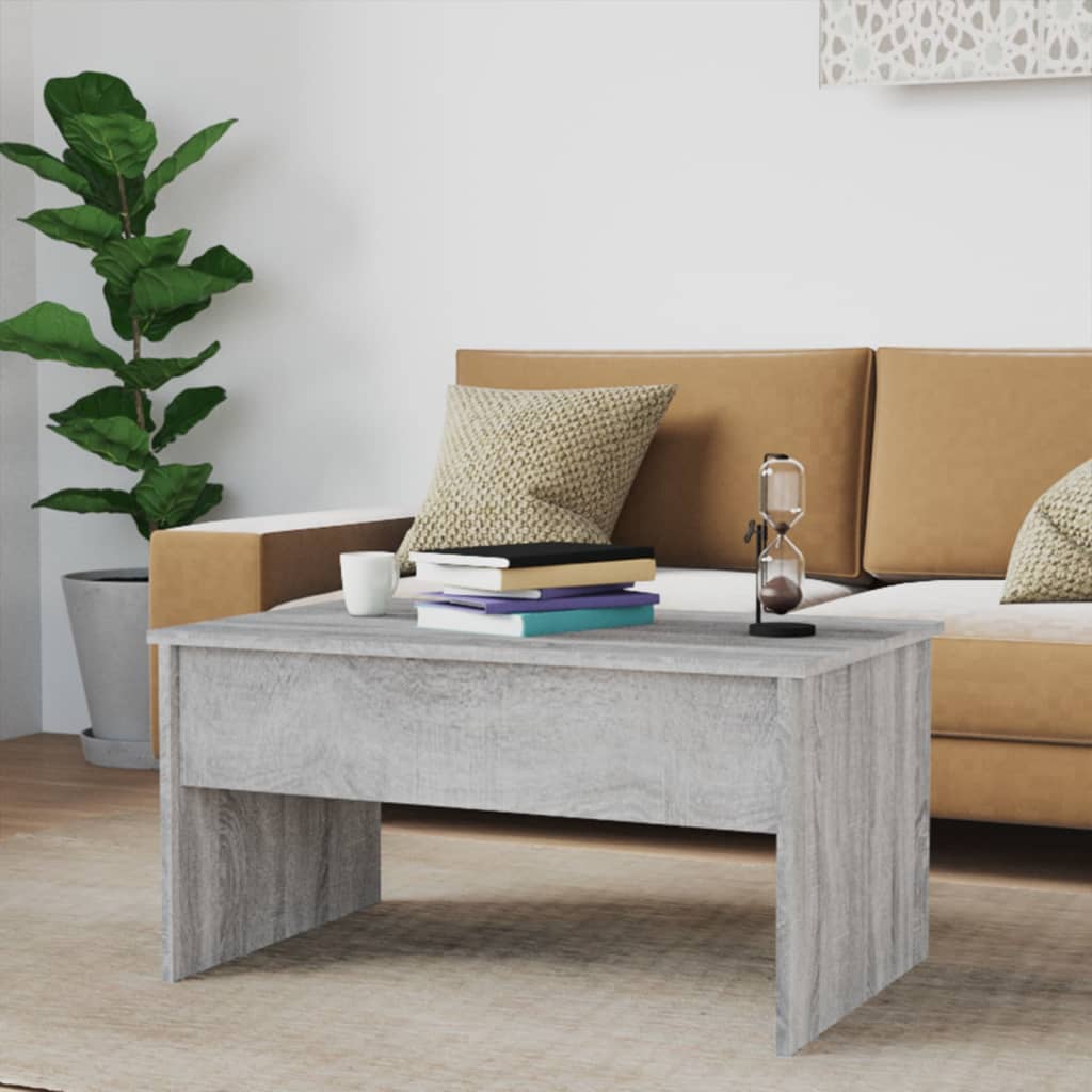 Table basse Sonoma gris 80x50,5x41,5 cm Bois d’ingénierie - Tables basses