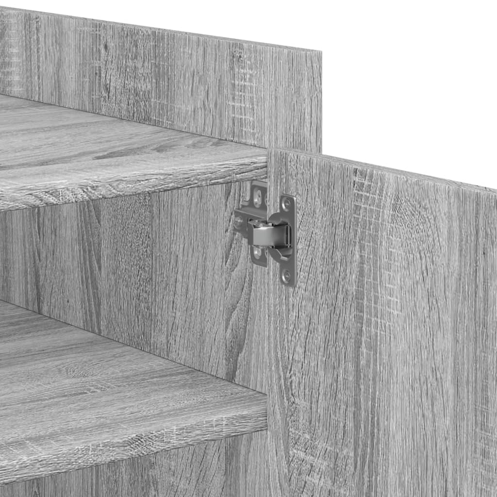 Table basse sonoma gris 80x50x50 cm Bois d’ingénierie - Tables basses