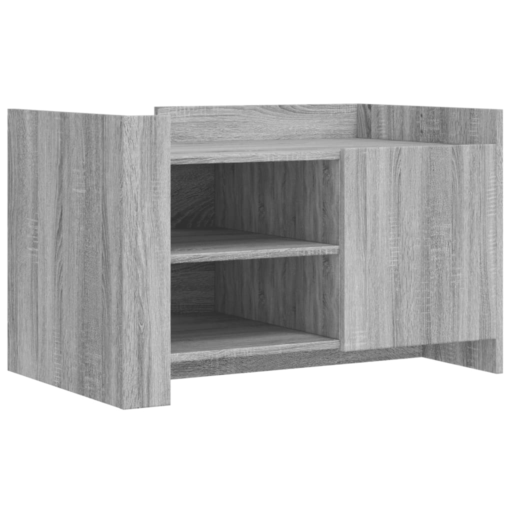Table basse sonoma gris 80x50x50 cm Bois d’ingénierie - Tables basses
