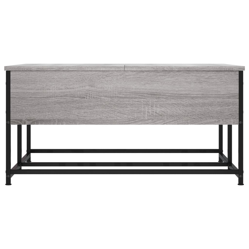 Table basse sonoma gris 80x80x40 cm bois d’ingénierie - Tables basses