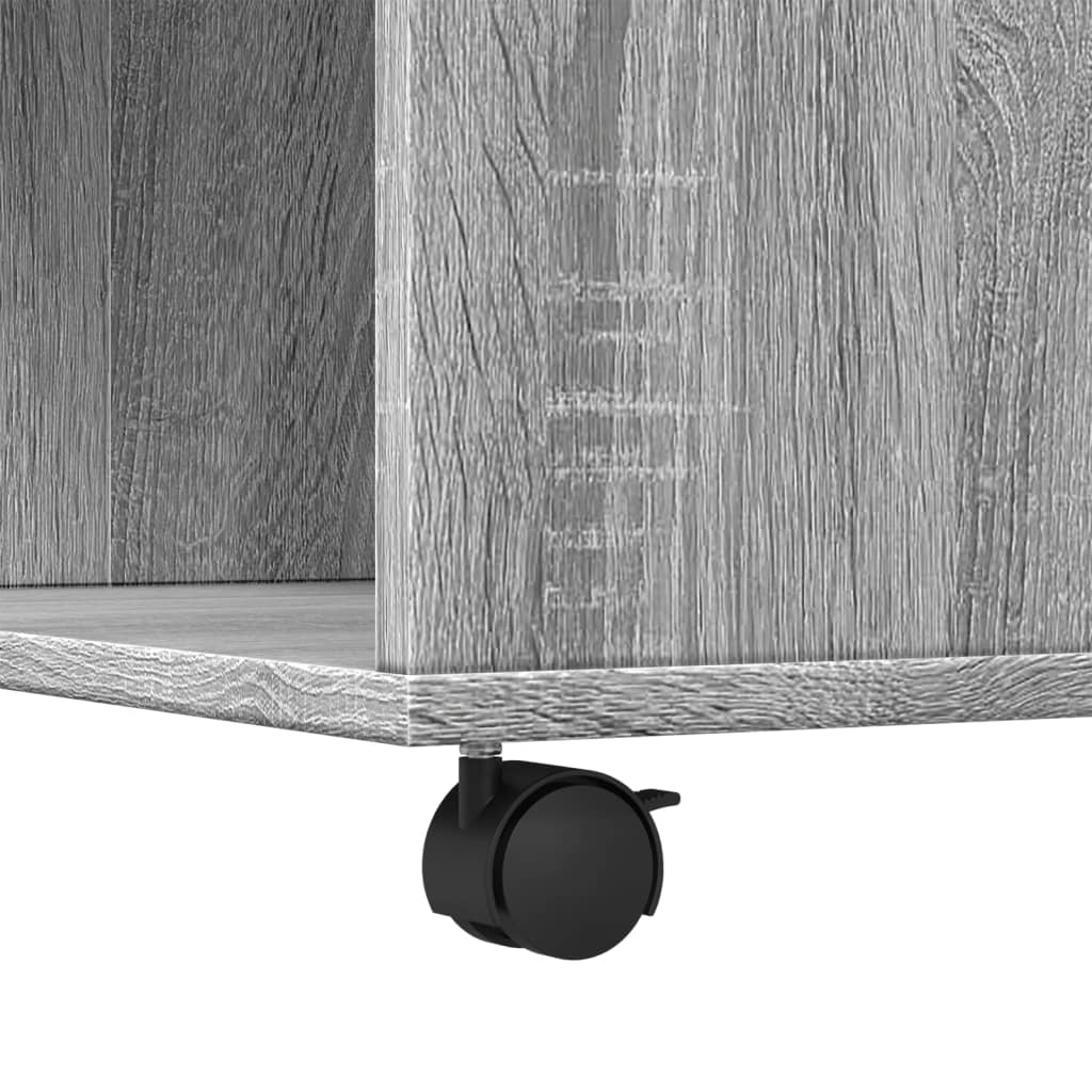 Table basse sonoma gris 80x80x40 cm bois d’ingénierie - Tables basses