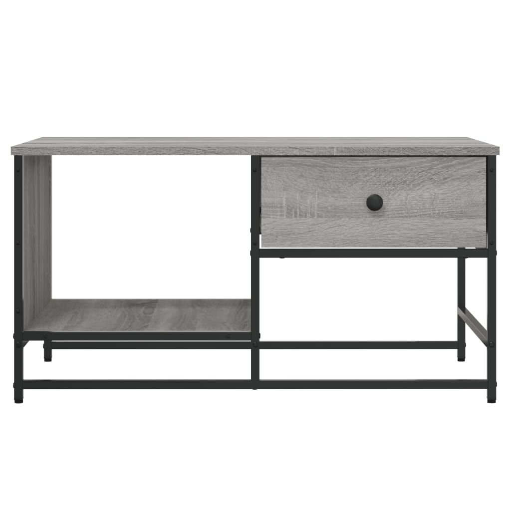 Table basse sonoma gris 85,5x51x45 cm bois d’ingénierie - Tables basses